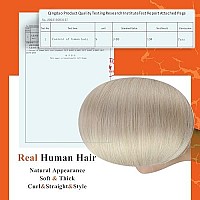 Full Shine 16 Inch U Tip Hair Extension Real Human Hair Color 60 Platinum Blonde Keratin Tip Hair Extensions 1 Gram Per Strand 50 Strands Straight Nail Tip Hair Extensions