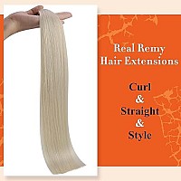 Full Shine 16 Inch U Tip Hair Extension Real Human Hair Color 60 Platinum Blonde Keratin Tip Hair Extensions 1 Gram Per Strand 50 Strands Straight Nail Tip Hair Extensions