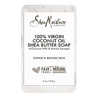 SHEA MOISTURE 100% Virgin Oil Butter Soap, Coconut, 8 Oz (U-BB-2690)