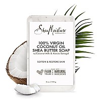 SHEA MOISTURE 100% Virgin Oil Butter Soap, Coconut, 8 Oz (U-BB-2690)