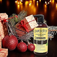 PURA D'OR Advanced Therapy Shampoo (16oz) Reduces Hair Thinning & Increases Volume, No Sulfate, Biotin Shampoo Infused with Argan Oil, Aloe Vera for All Hair Types, Men & Women (Packaging May Vary)