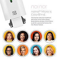 no!no! Micro Hair Removal Device - Bikini Hair Removal for Women & Men - Flawless Hair Remover for Face & Body Hair - White