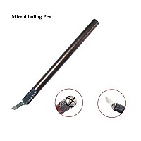 Microblading Kit Eyebrow Micro Needling Pen Set With Blades Pigment Practice-Skin Ring Cup For Eyebrow Tattoo Permanet Makeup Tatto Kits- Qmybrow 