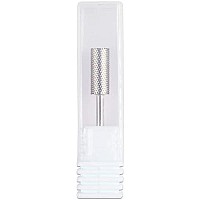 PANA Flat Top Small Barrel 3/32 Shank Size - (Silver, Extra Fine Grit) - Fast remove Acrylic or Hard Gel Nail Drill Bit for Manicure Pedicure Salon Professional or Beginner