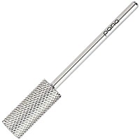 PANA Flat Top Small Barrel 3/32 Shank Size - (Silver, Extra Fine Grit) - Fast remove Acrylic or Hard Gel Nail Drill Bit for Manicure Pedicure Salon Professional or Beginner