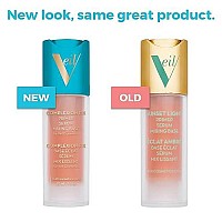 Veil Cosmetics Sunset Light 3-in-1 Face Primer Serum Mixing Base | Oil-Free & Anti-Aging | Pore Minimizing & Hydrating | Plant-Based, Vegan Ingredients & Cruelty-Free