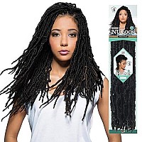 Bobbi Boss Synthetic Hair Crochet Braids African Roots Braid Collection Nu Locs 18 (6-PACK, 1)