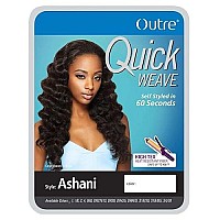 OUTRE Synthetic Hair Half Wig Quick Weave Ashani (1B)