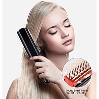 NuAngela 9 Rows Hair Brush, Easy Clean Removable Hairbrush For Styling Detangling Shaping Smoothing Blow-Drying Separating,Defining Curls For Curly Hair