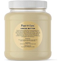 Raw Cocoa Butter 3 lbs. Bulk Jar - 100% Pure Natural Unrefined FOOD GRADE Arriba Nacional Cacao Bean, Great For Chocolate Making, Soap, Lip Balm and Moisturizer For DIY Body Butters