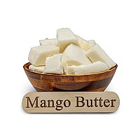 Raw Mango Butter 3 lbs. Bulk Jar - 100% Pure Natural Unrefined - Great for Skin, and Hair Growth. DIY Soap Making, Body Butters, Lotions and Creams.