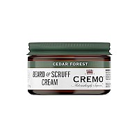 Cremo Beard & Scruff Cream, Cedar Forest, 4 oz - Soothe Beard Itch, Condition and Offer Light-Hold Styling for Stubble and Scruff (Product Packaging May Vary)