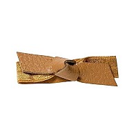 1907 Leather Bow Hair Tie, Camel NHH038