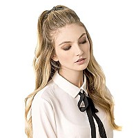 1907 Leather Bow Hair Tie, Camel NHH038