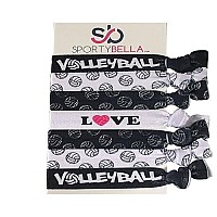 Infinity Collection Volleyball Hair Accessories, Volleyball Hair Ties, No Crease Volleyball Hair Elastics Set