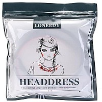 LONEEDY 6 Hard Headbands, 1 Inch Wide Non-slip Ribbon Hairband for Women (6 PCS Deep Color)