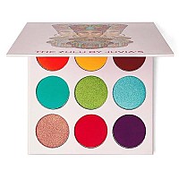 Juvia's Place Greens, Purple, Red, Brown, Yellow Eyeshadow Palette - Professional Eye Makeup, Pigmented Eyeshadow Palette, Makeup Palette for Eye Color & Shine, Pressed Eyeshadow Cosmetics, Shades of 9