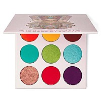 Juvia's Place Greens, Purple, Red, Brown, Yellow Eyeshadow Palette - Professional Eye Makeup, Pigmented Eyeshadow Palette, Makeup Palette for Eye Color & Shine, Pressed Eyeshadow Cosmetics, Shades of 9