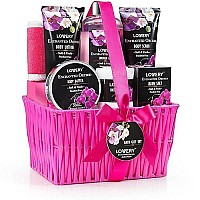 Gift Baskets for Her, Women and Mom, Spa Gift Set for Her, Bath & Body Gifts for Women, Enchanted Orchid 9 Piece Set, Best Gift Ideas for Her, Great Wedding, Birthday & Thank You Gift