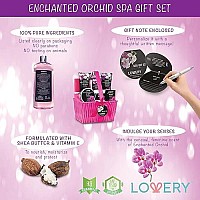 Gift Baskets for Her, Women and Mom, Spa Gift Set for Her, Bath & Body Gifts for Women, Enchanted Orchid 9 Piece Set, Best Gift Ideas for Her, Great Wedding, Birthday & Thank You Gift