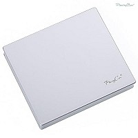 Makeup Mirror with Facial Oil Blotting Paper Sheets - Green Tea 100 Counts, Silver Compact Folding Cosmetic Travel Mirror