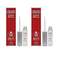 Eyelash Adhesive Clear (Latex Free) 2 sets