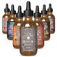 Viking Revolution Beard Oil Conditioner - All Natural Unscented Argan & Jojoba Oils - Softens, Smooths & Strengthens Beard Growth - Grooming Beard and Mustache Maintenance Treatment, 1 Pack