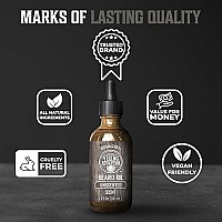 Viking Revolution Beard Oil Conditioner - All Natural Unscented Argan & Jojoba Oils - Softens, Smooths & Strengthens Beard Growth - Grooming Beard and Mustache Maintenance Treatment, 1 Pack