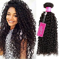 ISEE Hair 9A Grade Mongolian Kinky Curly Hair Extension Virgin Human Hair Weaving 3 Bundles Kinky Curly Virgin Hair 100% Human Hair Weaves Extension Mongolian Virgin Hair (10 12 14inches)