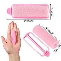 12 Pcs Foam Sponge Hair Rollers 2.4 Inch Hair Curlers to Sleep In Soft Sleep Rollers hair curlers for Curls Style Heatless Hair Curler