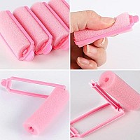 12 Pcs Foam Sponge Hair Rollers 2.4 Inch Hair Curlers to Sleep In Soft Sleep Rollers hair curlers for Curls Style Heatless Hair Curler