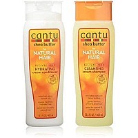 Cantu Shea Butter Cleansing Shampoo + Hydrating Conditioner 13.5 Fl Oz (Pack of 2)