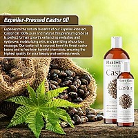 Castor Oil 4 oz Cold Pressed 100% Pure Natural Carrier - Skin, Face, Body, Eyebrows, Eyelashes, and Hair Growth Moisturizer, Hexane-Free. Great for DYI Creams, Lotions, Scalp Treatments, and Lip Balms