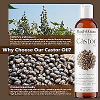 Castor Oil 4 oz Cold Pressed 100% Pure Natural Carrier - Skin, Face, Body, Eyebrows, Eyelashes, and Hair Growth Moisturizer, Hexane-Free. Great for DYI Creams, Lotions, Scalp Treatments, and Lip Balms