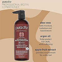 PURA D'OR Professional Grade Biotin Conditioner For Thinning Hair, Clinically Proven Anti-Thinning Hair Care, 2X Concentrated DHT Blocker Hair Thickening Products For Women & Men, 16oz