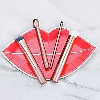 Real Techniques Prep and Prime Makeup Brush Set, Ideal for Exfoliating & Applying Primers, Moisturizers, and Serums, Skincare Tools, Synthetic Bristles, Set of 4