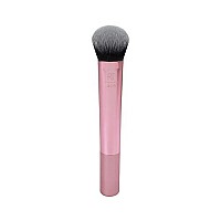 Real Techniques Instapop Cheek Makeup Brush, Makeup Brush for Blush, Bronzer, & Highlighter, Face Brush for Loose or Pressed Powder, Cruelty Free, Synthetic Bristles, 1 Count