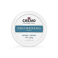 Cremo Premium Barber Grade Hair Styling Thickening Paste, High Hold, Low Shine, 4 Oz