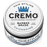 Cremo Premium Barber Grade Hair Styling Thickening Paste, High Hold, Low Shine, 4 Oz