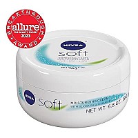 NIVEA Soft Cream, Refreshingly Soft Moisturizing Cream, Body Cream, Face Cream, and Hand Cream, 3 Pack of 6.8 Oz Jars