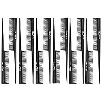 Barber Beauty Hair Krest 4740 8 Rattail Teaser Comb (12 Pack)12 x SB-K4740-BLK