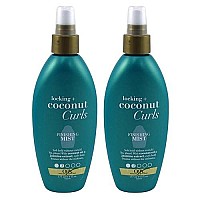 Ogx Coconut Curls Finishing Mist 6 Ounce Pump (2 Pack)