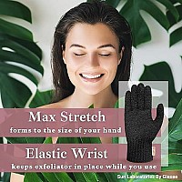 Sun Labs Exfoliating Gloves for Tan Removal - 2 Body Exfoliator Gloves for Sun Tanning Lotion