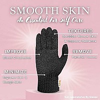 Sun Labs Exfoliating Gloves for Tan Removal - 2 Body Exfoliator Gloves for Sun Tanning Lotion