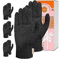 Sun Labs Exfoliating Gloves for Tan Removal - 8 Body Exfoliator Gloves for Sun Tanning Lotion