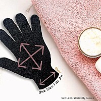 Sun Labs Exfoliating Gloves for Tan Removal - 8 Body Exfoliator Gloves for Sun Tanning Lotion