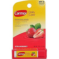 Carmex Cold Sore Relievers Carmex Daily Care Moisturizing Lip Balm Strawberry Spf 15, 0.15 Oz