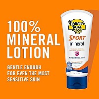 Banana Boat Sport 100% Mineral Sunscreen Lotion, Broad Spectrum, SPF 50+, 6oz.