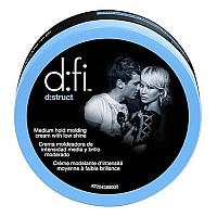 D:fi D:struct Medium Hold Molding Creme with Low Shine 2.6 Ounces (2-Pack Total)