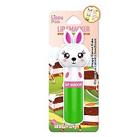 Lip Smacker Lippy Pal Bunny Rabbit Flavored Lip Balm Hoppy Carrot Cake | Clear Matte | For Kids, Men, Women | Stocking Stuffer | Christmas Gift